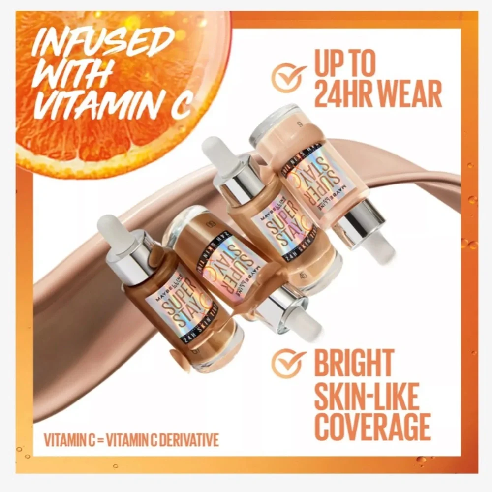 Maybelline Súper Stay 24Hour Skin Tint + Vitamin‎ C
